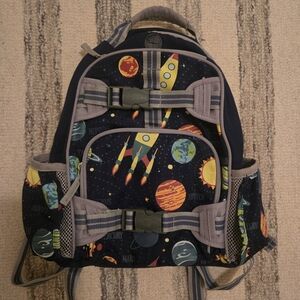 Pottery Barn Kids Rocket Adventure Backpack - Navy and Gray